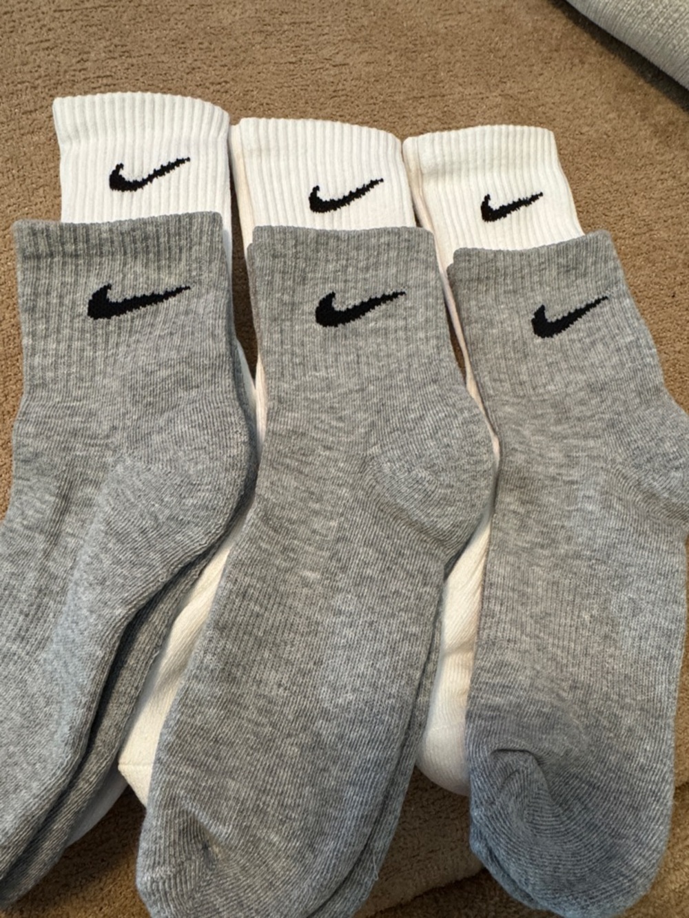 Nike Men's Crew Socks and Ankle Socks Pack of 6